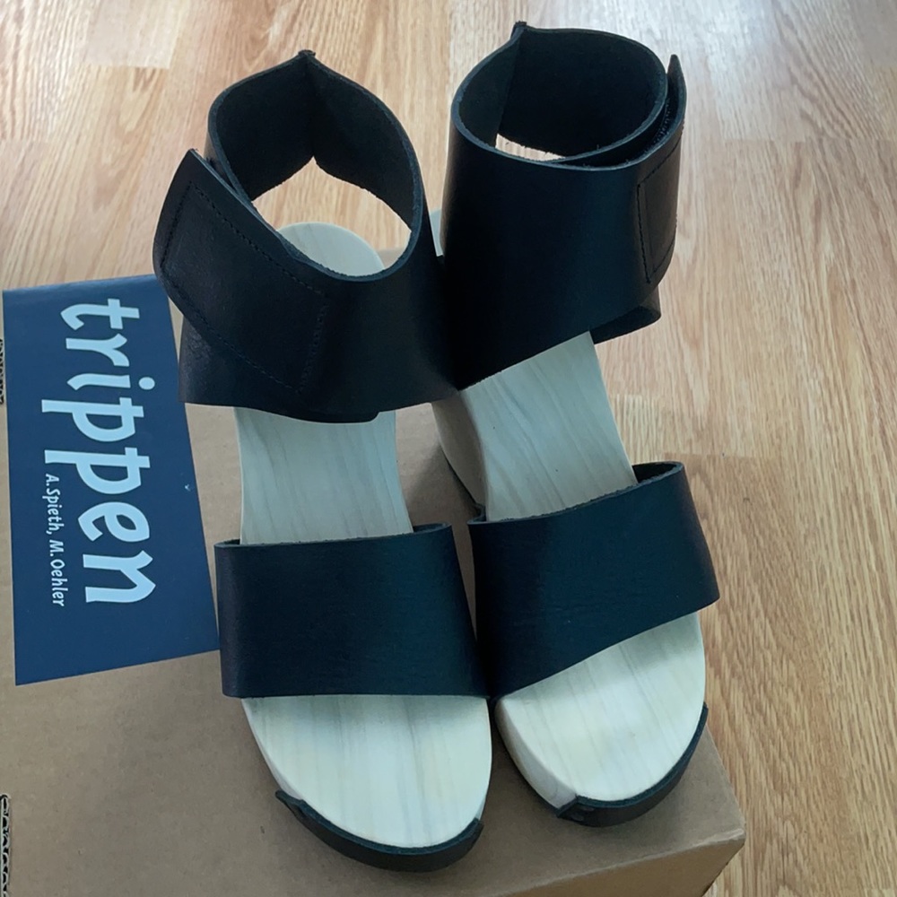 trippen Venture Branded Wedge Sandal - Picture 2 of 11